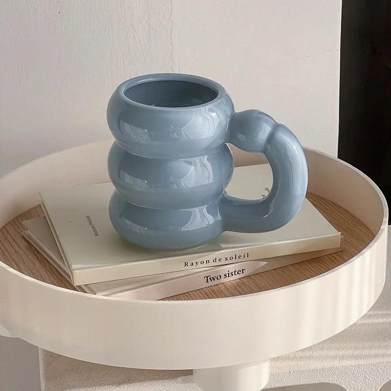 CERAMIC WAVY CUP