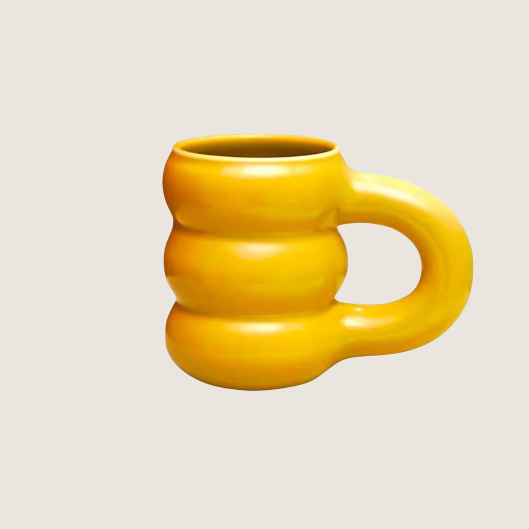 CERAMIC WAVY CUP