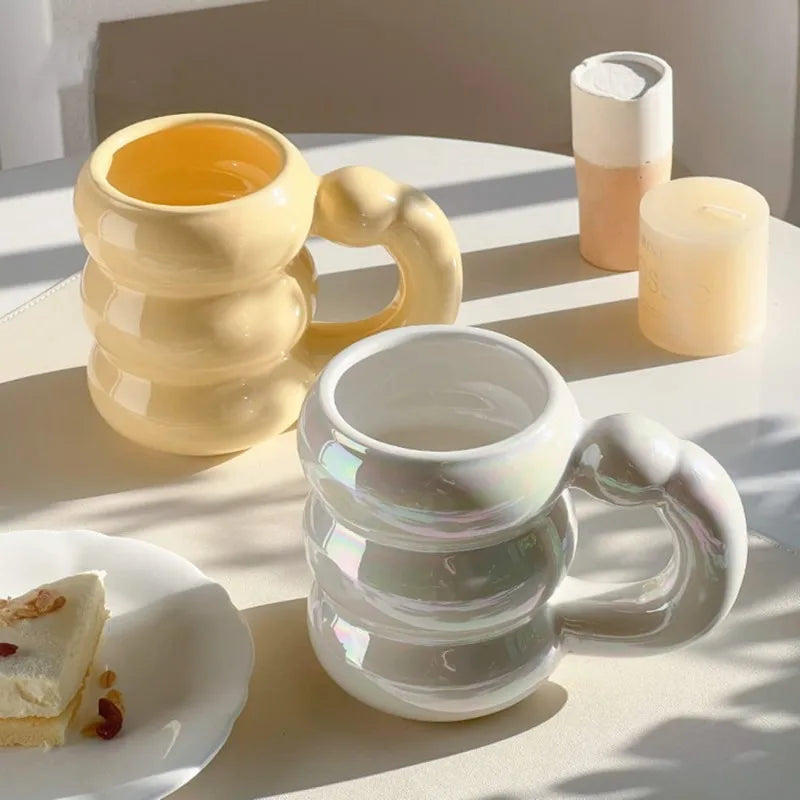 CERAMIC WAVY CUP