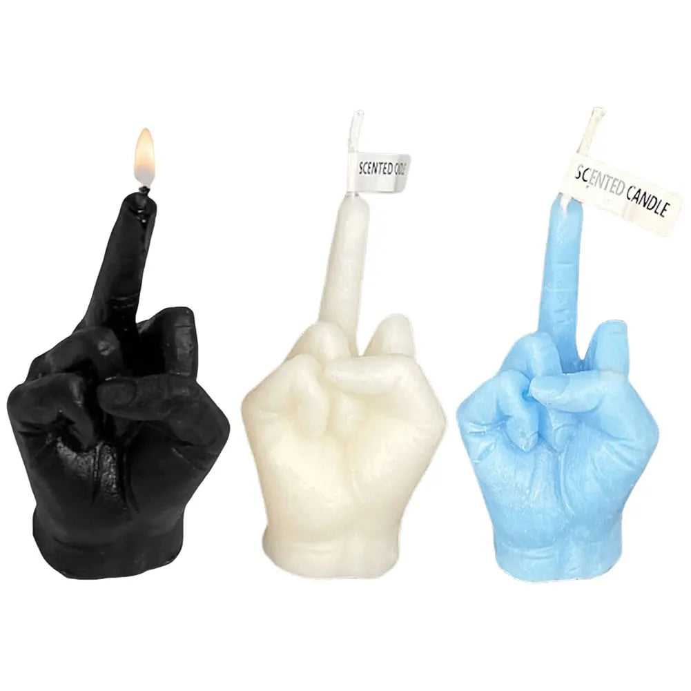 MIDDLE FINGER CANDLE