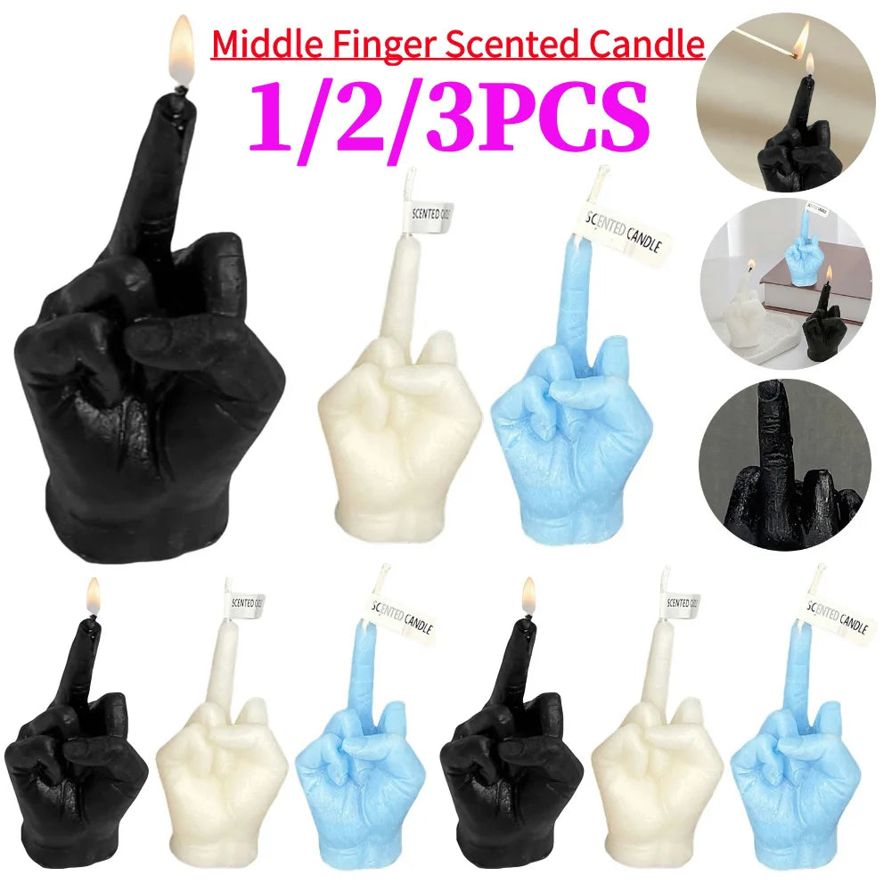 MIDDLE FINGER CANDLE