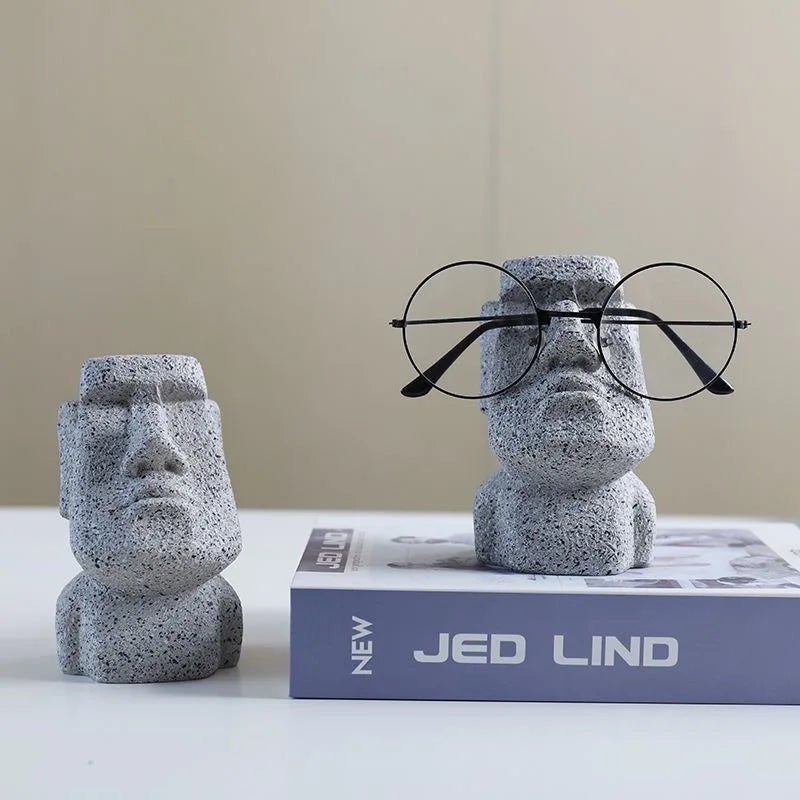 MOAI HEAD GLASSES HOLDER