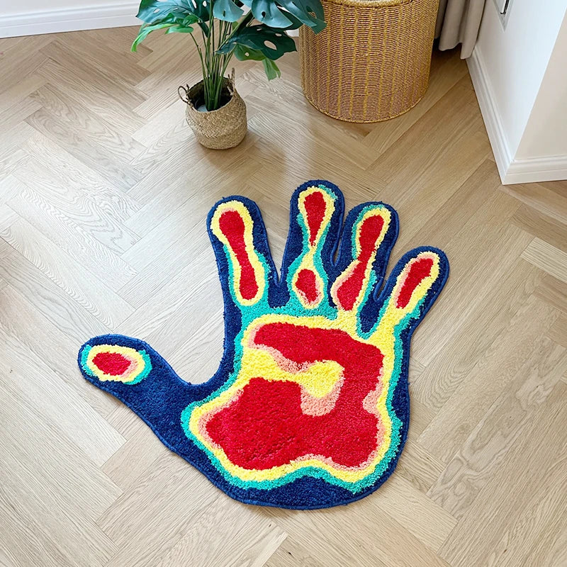 THERMIC PALM-SHAPE RUG