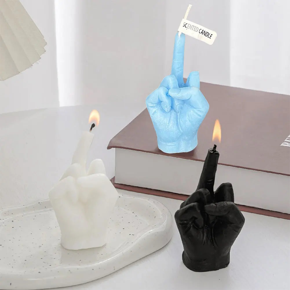 MIDDLE FINGER CANDLE